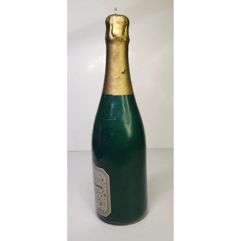 Champagne Bottle Candle Chateau Metro Vintage 12
